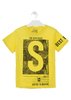 Camiseta de manga corta de color amarillo estampada LOSAN