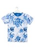 Camiseta de color azul con flores estampadas LOSAN