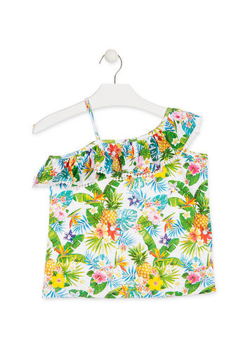 Camiseta de tirantes con estampado tropical LOSAN