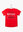 Camiseta de color rojo con mensaje en el delantero LOSAN