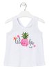 Camiseta de tirantes con piña tropical estampada LOSAN