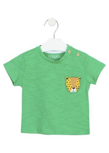 Camiseta de punto en color verde LOSAN
