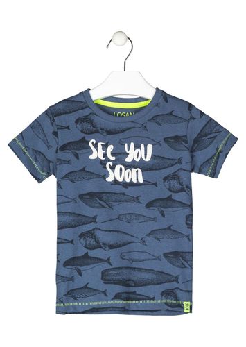 Camiseta con peces estampados LOSAN