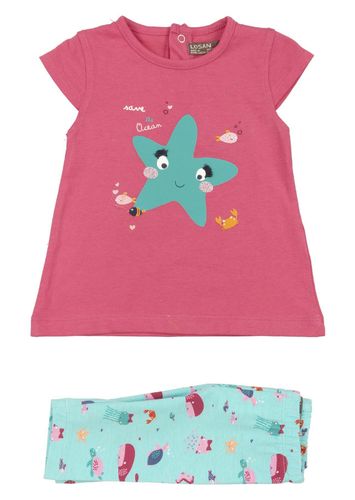 Conjunto de camiseta y leggins con animales marinos LOSAN