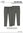 Pantalón en color gris con cordón en cintura LOSAN