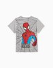 Camiseta de Algodón para Niño 'Spider-Man', Gris zippy