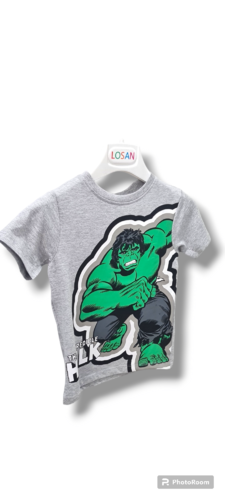 Camiseta manga corta Hulk niño 2-7a. losan