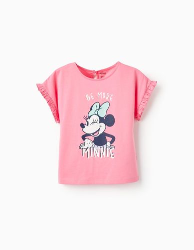 Camiseta de Algodón para Niña 'Be Minnie', Rosa Zippy