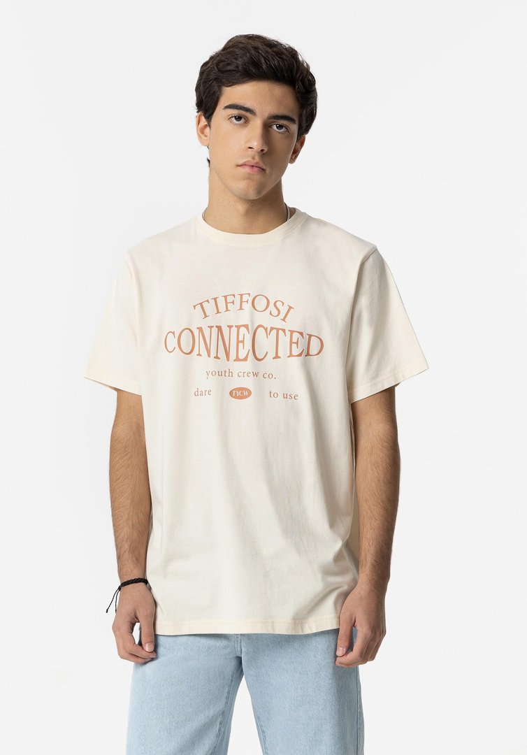 Camiseta con cuello redondo y manga corta Franco Tiffosi